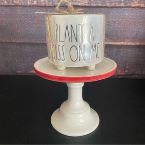 Rae Dunn Plant A Kiss On Me Ceramic Planter